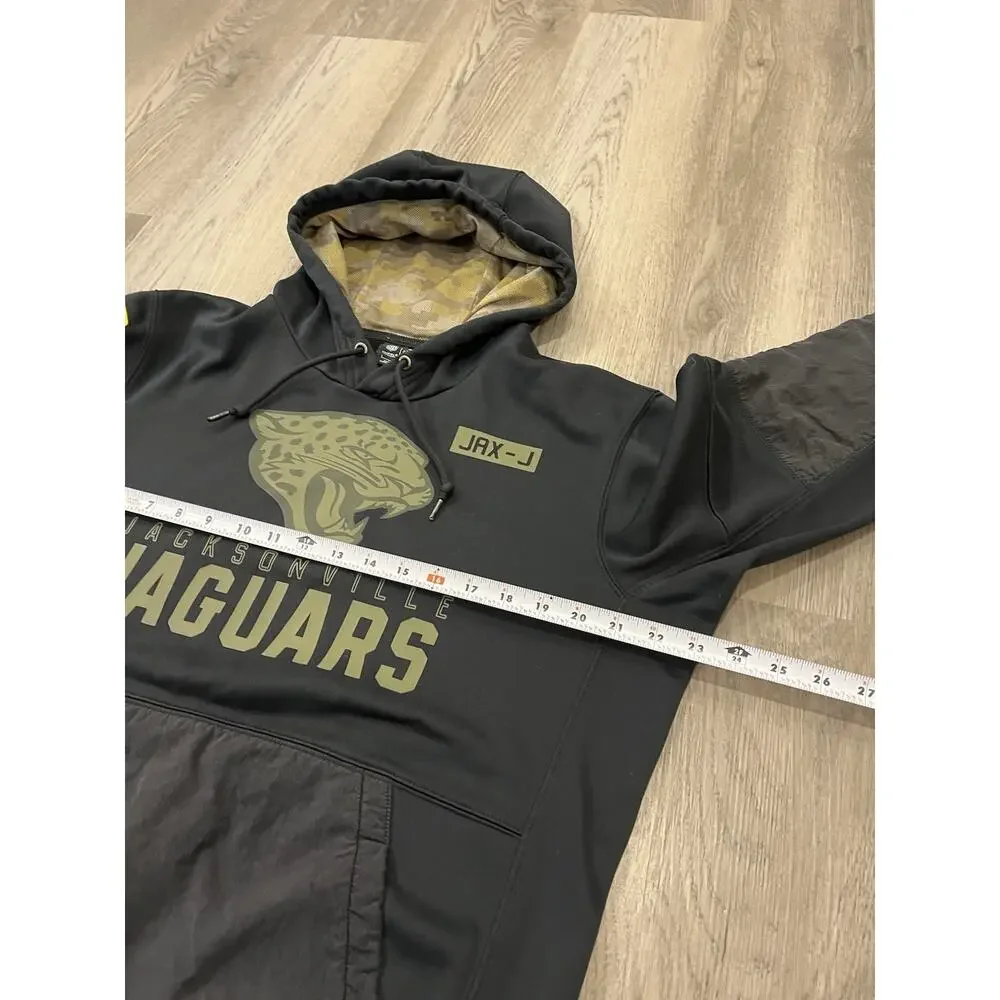 Jacksonville Jaguars Nike On Field Salute To Service Hoodie Mens Large L Black - Picture 10 of 12